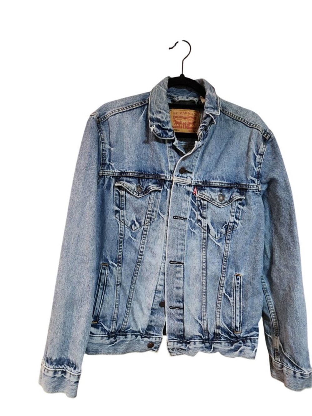 Levi’s Truckers Dark Blue Denim Jean Jacket 72334 Men’s Size M